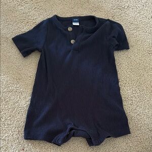 Old Navy 12-18 month Dark Blue Ribbed Bodysuit